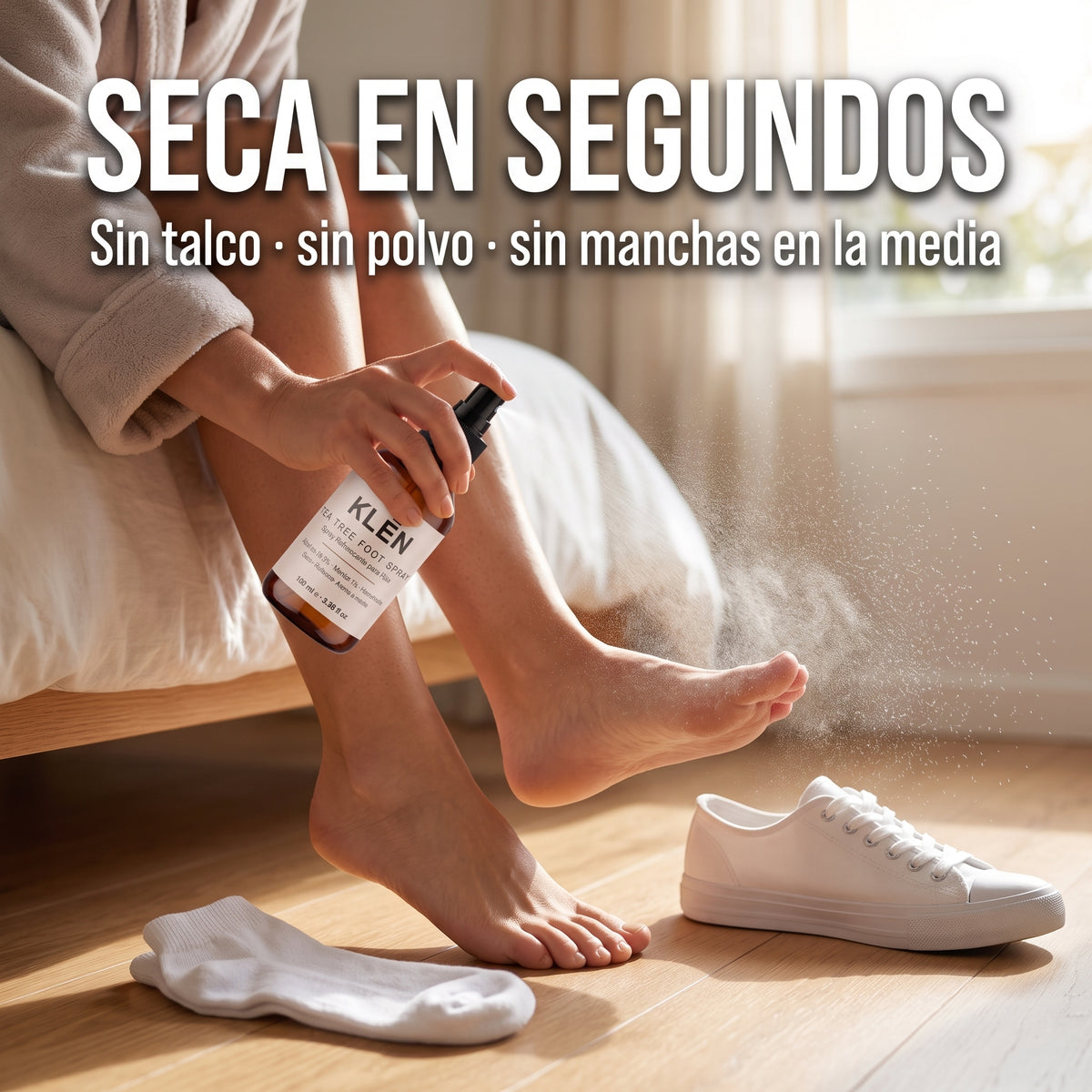 KLĒN Spray Antihongos para Pies con Árbol de Té