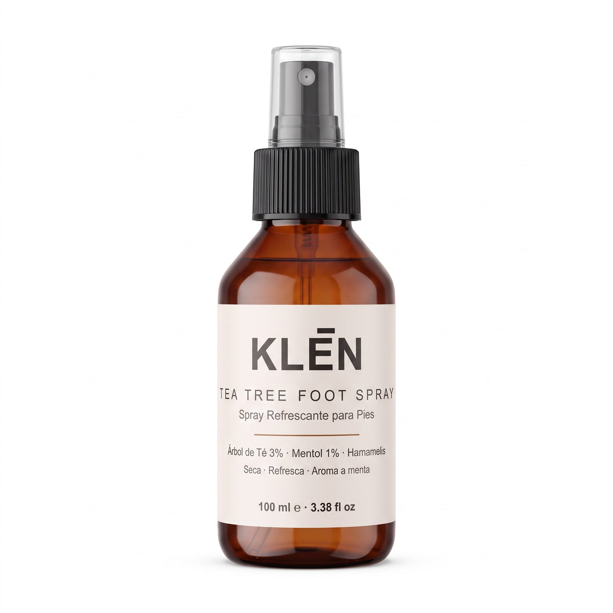 KLĒN Tea Tree Foot Spray · Spray Refrescante para Pies