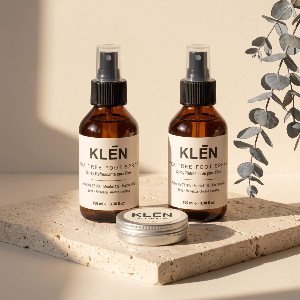 KLĒN Tea Tree Foot Spray · Spray Refrescante para Pies